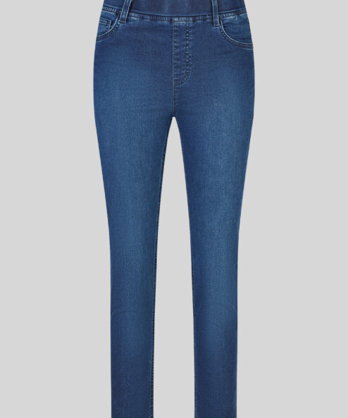 Rabe Slim fit jogger farmernadrág kényelmes kék derékpánttal (Bella) - Image 5