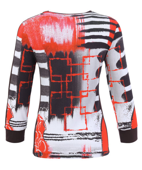 Dolcezza „Geo Stripes” kerek nyakú felső - Image 5