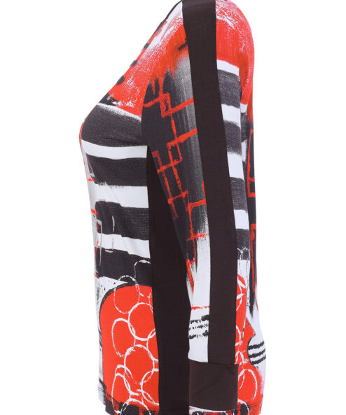 Dolcezza „Geo Stripes” kerek nyakú felső - Image 4