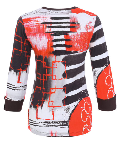 Dolcezza „Geo Stripes” V kivágott felső - Image 6