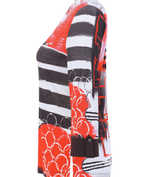 Dolcezza „Geo Stripes” V kivágott felső - Image 5