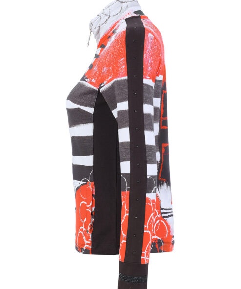Dolcezza „Geo Stripes” cipzáras kabátka - Image 4