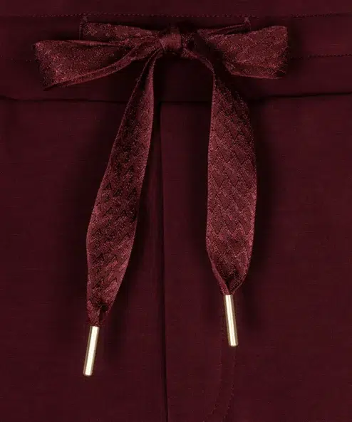 ESQUALO Monogramos modál bordó hosszú szoknya - Image 7
