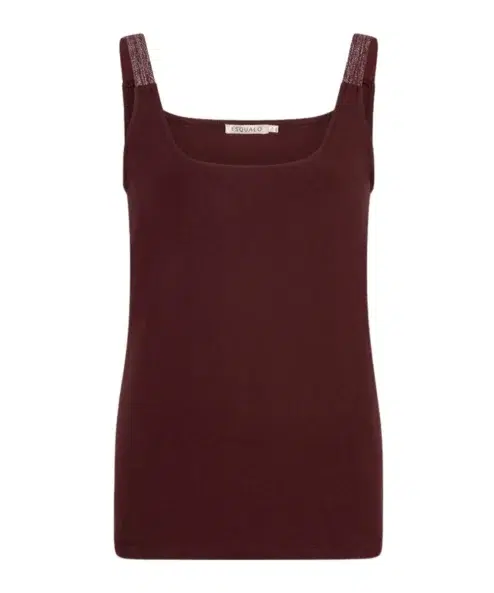 ESQUALO Lurex pántos felső bordó - Image 4
