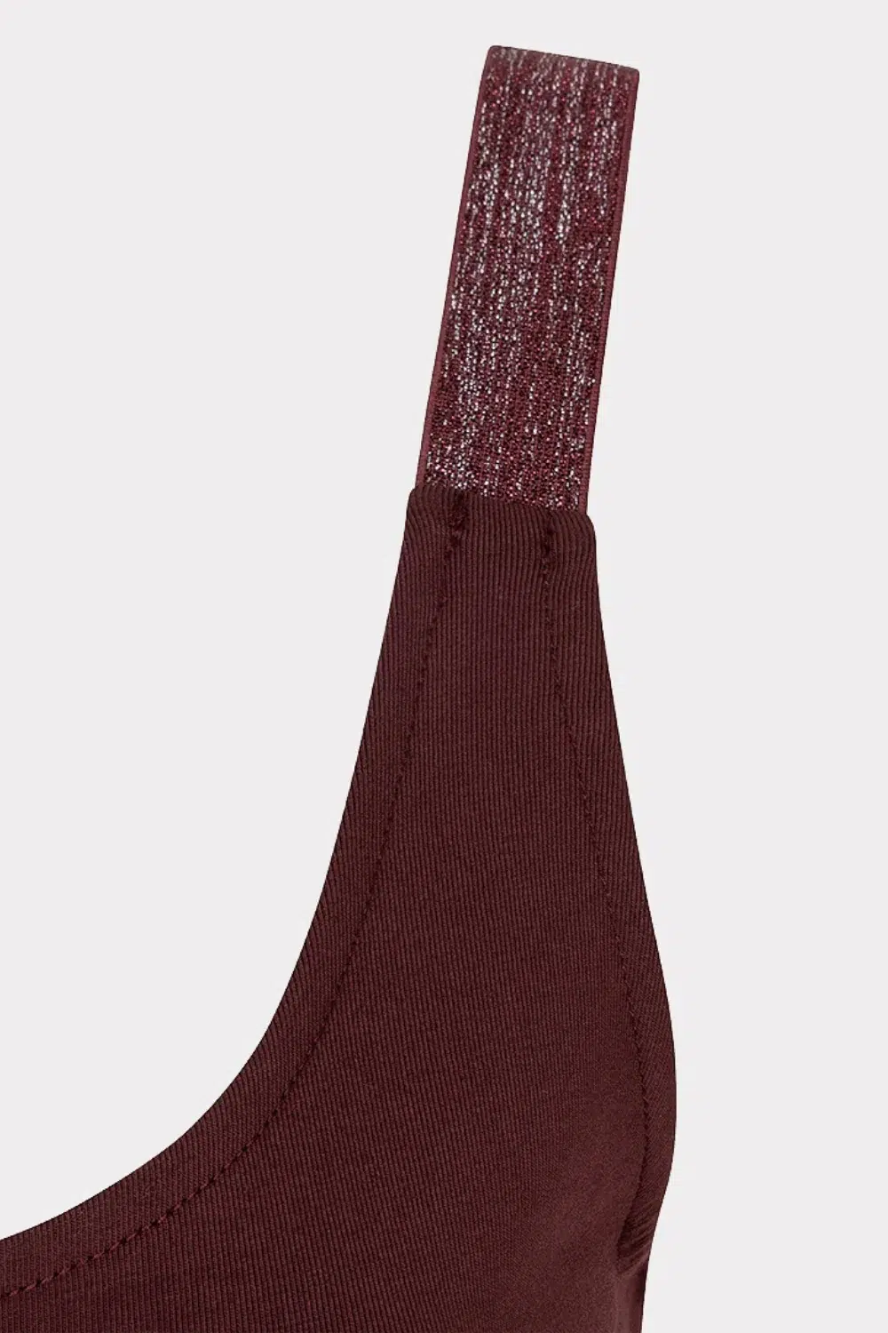 ESQUALO Lurex pántos felső bordó - Image 6
