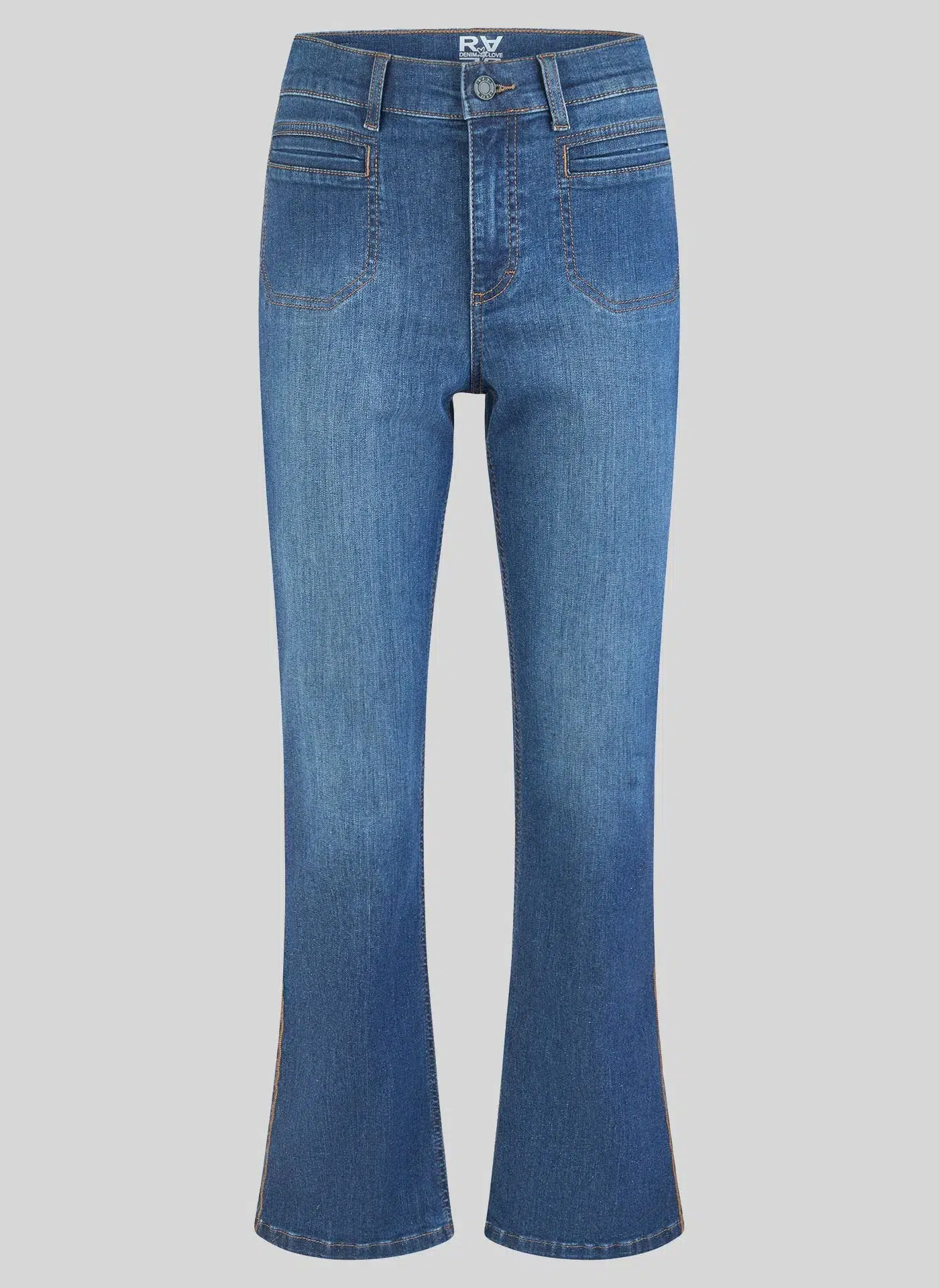 Rabe Sötétkék, díszvarrással ellátott, bootcut farmer - Image 7