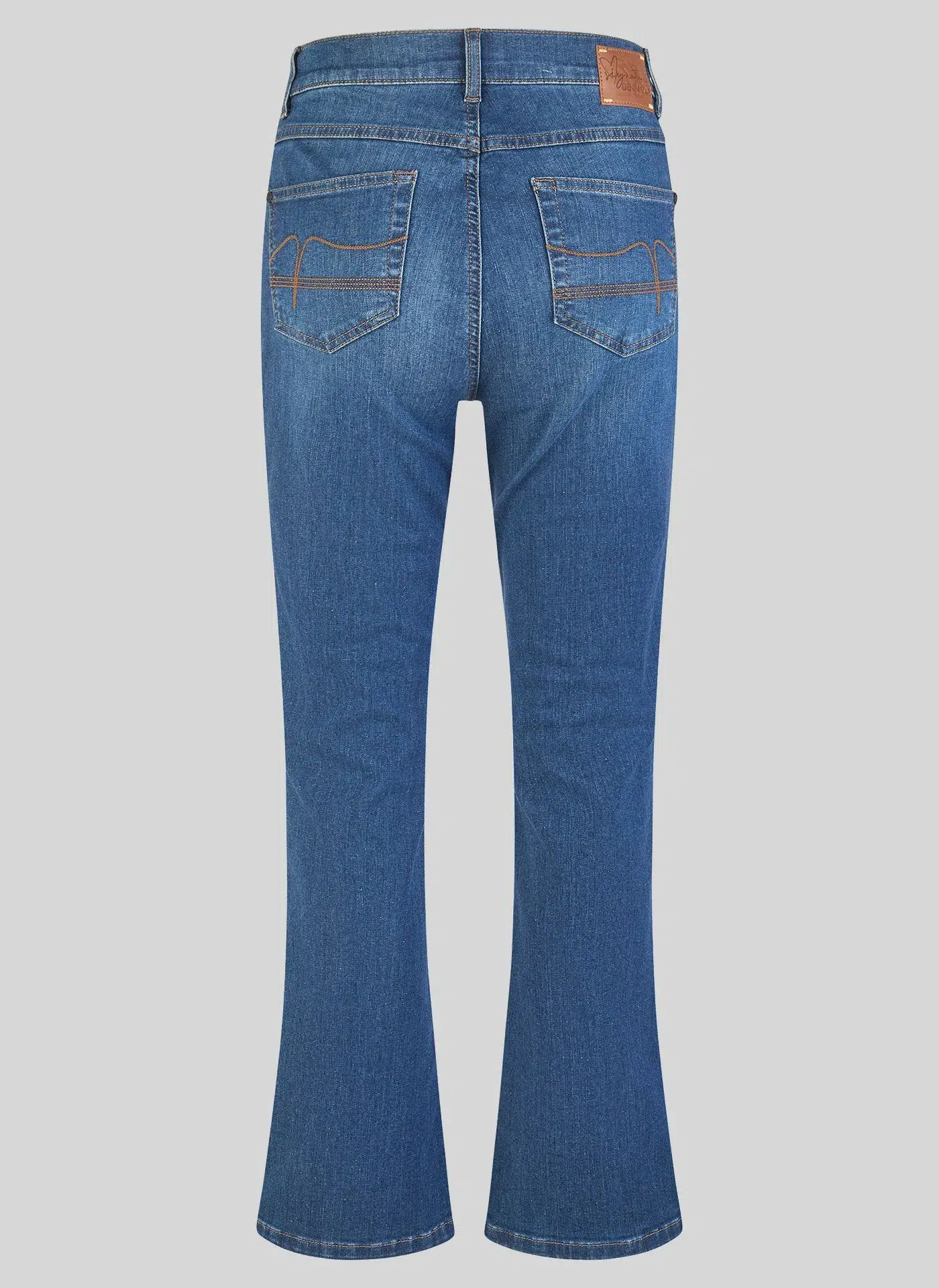 Rabe Sötétkék, díszvarrással ellátott, bootcut farmer - Image 8