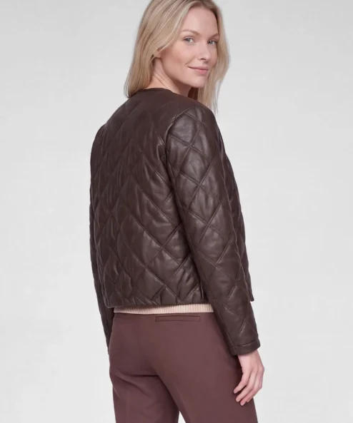 Rabe Steppelt dzseki kockás steppeléssel, barna - Image 5